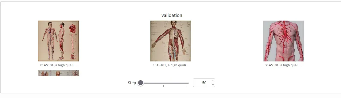 validation at 50 steps SDXL  LoRA training