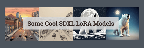 cover photo for article about some nice SDXL LoRA models